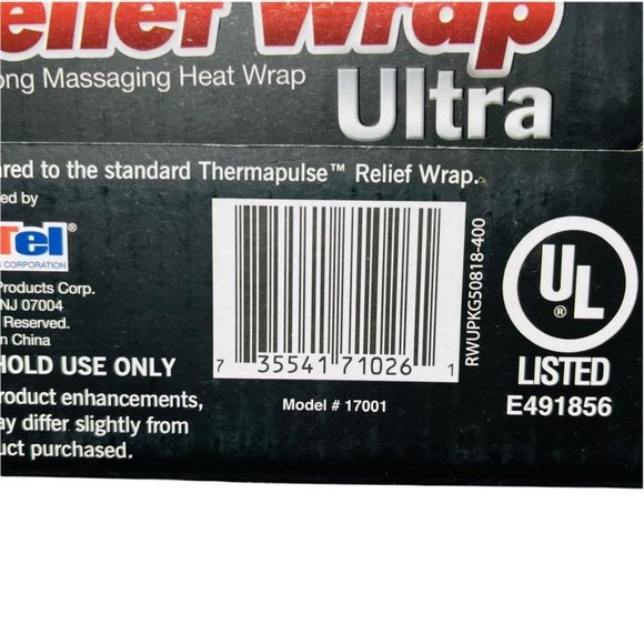 Ontel Thermapulse Relief Wrap Extra-Long Massaging Heat Wrap Ultra - Picture 9 of 9
